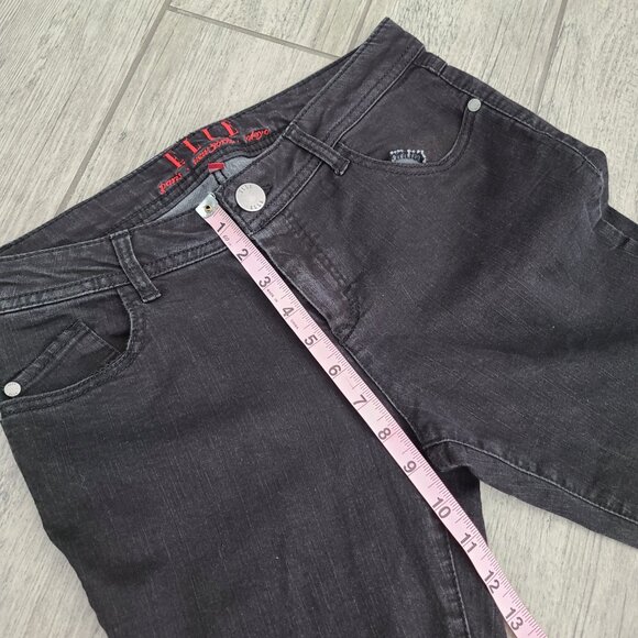ELLE women's black skinny jeans size 8R - Picture 6 of 12